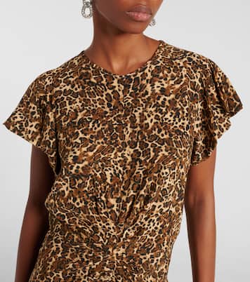 Teremagd leopard-print silk-blend midi dress | Isabel Marant