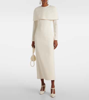 Bridal - Abito midi Gullu in crêpe  | Safiyaa