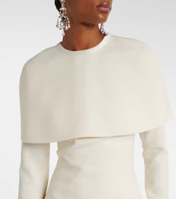 Bridal - Abito midi Gullu in crêpe  | Safiyaa