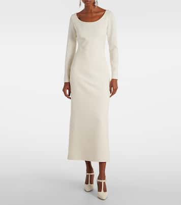 Bridal - Abito midi Gullu in crêpe  | Safiyaa