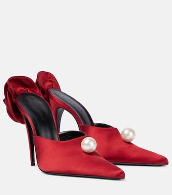 Mules en satin à fleurs | Magda Butrym