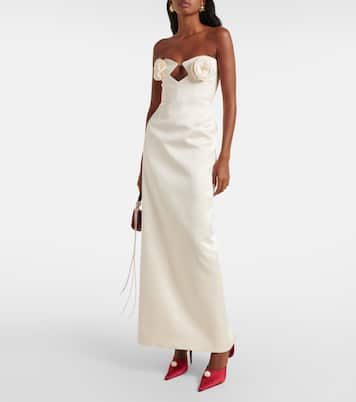 Mules en satin à fleurs | Magda Butrym