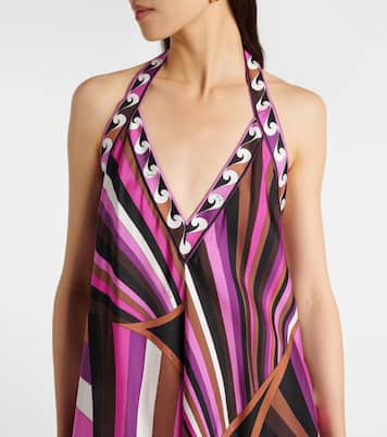 Abito lungo Iride in twill di seta | Pucci