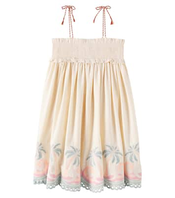 Besticktes Kleid Tallow aus Baumwolle | Zimmermann Kids
