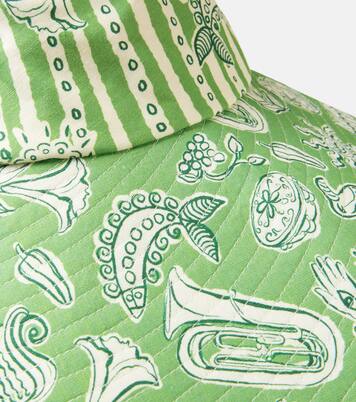 Cappello Lula in lino con stampa | Alémais