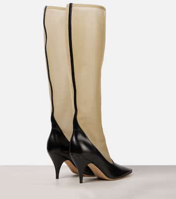 Bottes en résille et cuir | The Row