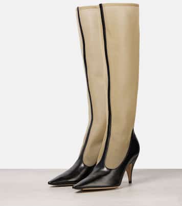 Bottes en résille et cuir | The Row