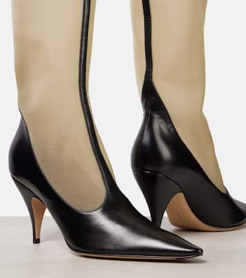 Bottes en résille et cuir | The Row