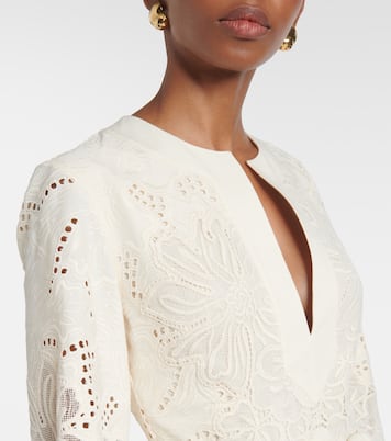 Abito midi in sangallo | Elie Saab