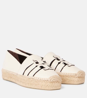 Espadrillas Ines Double T in pelle | Tory Burch