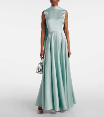 Abito lungo Emelia in raso | Solace London