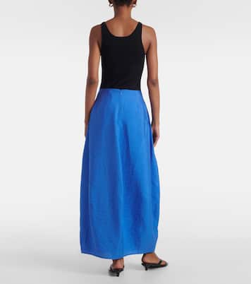 Falda larga Parachute en mezcla de seda | Toteme