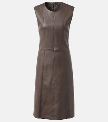 Leather midi dress | Joseph