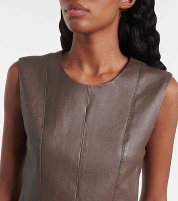 Leather midi dress | Joseph