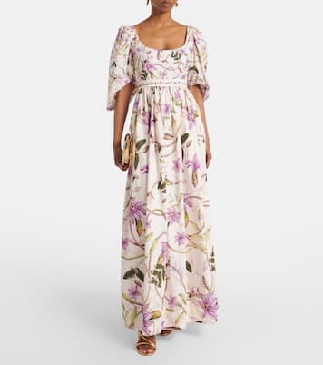 Bedrucktes Maxikleid Viviane aus Baumwolle | Agua by Agua Bendita