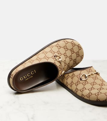 Mules con pelle GG | Gucci