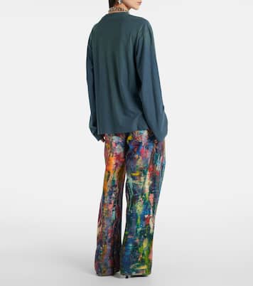 Top distressed in jersey di misto cotone | Acne Studios