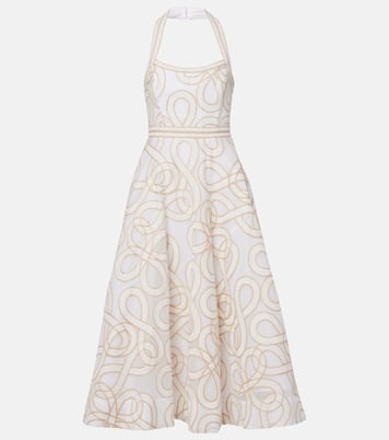 Vestido midi Irena bordado | Rebecca Vallance