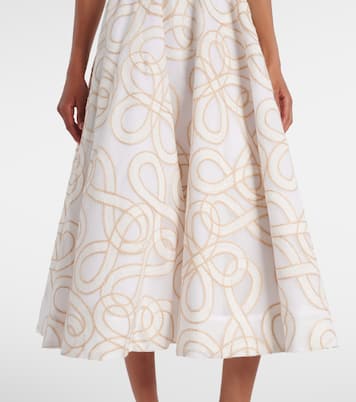 Vestido midi Irena bordado | Rebecca Vallance