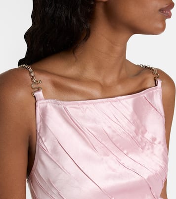 Carta pleated satin minidress | Sportmax