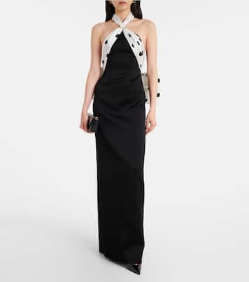 Polka-dot halterneck gown | David Koma