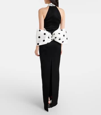 Polka-dot halterneck gown | David Koma