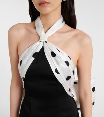 Polka-dot halterneck gown | David Koma
