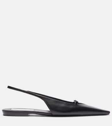 Leather slingback flats | Victoria Beckham