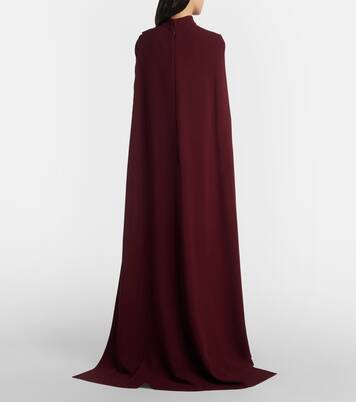 Cape-detail belted gown | Elie Saab