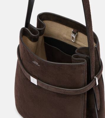 Belted suede bucket bag | Toteme