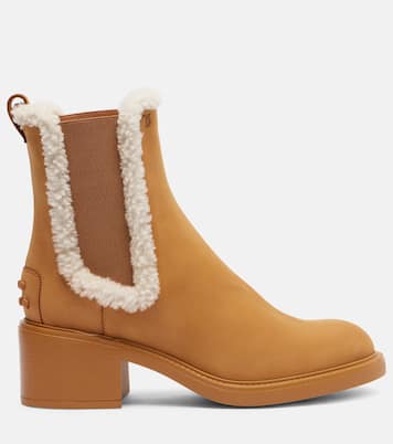 Botas chelsea de ante con borrego | Tod's