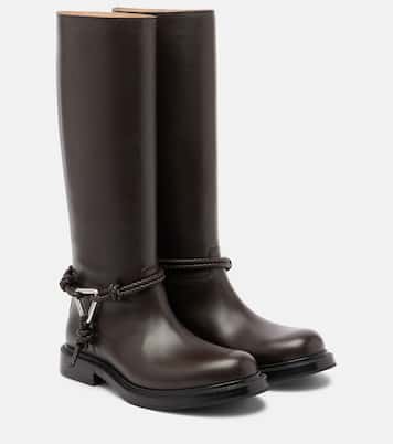 Leather knee-high boots | Bottega Veneta