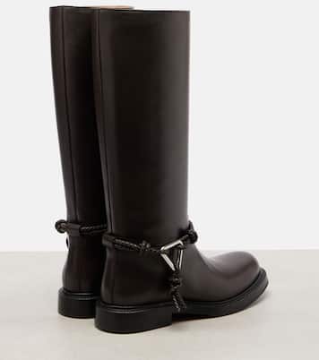 Leather knee-high boots | Bottega Veneta