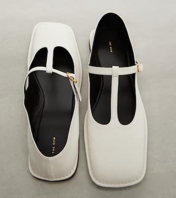 Leather ballet flats | The Row