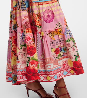 Maxikleid Collage Kingdom aus Baumwolle | Camilla