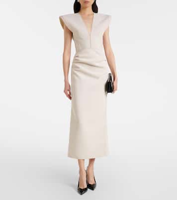 Wingtip draped midi dress | Maticevski