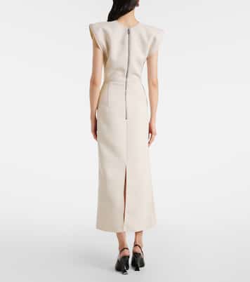 Wingtip draped midi dress | Maticevski