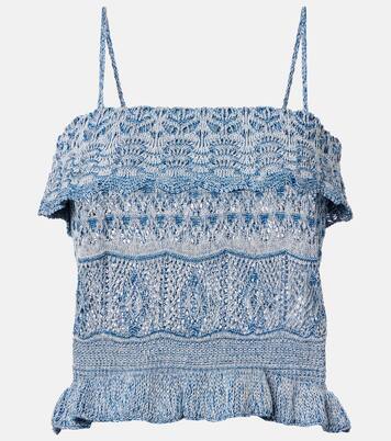 Knitted cotton crop top | Etro