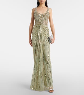 Robe longue Elixir à ornements | Jenny Packham