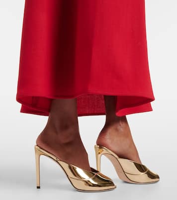 Brigitte 100 mirrored leather mules | Jimmy Choo