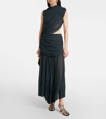 Irma挖剪垂褶针织中长连衣裙 | Proenza Schouler