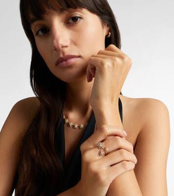 Starburst 18kt gold ring with diamonds | David Yurman