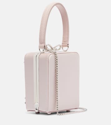 Micro crystal-embellished floral box bag | Self-Portrait