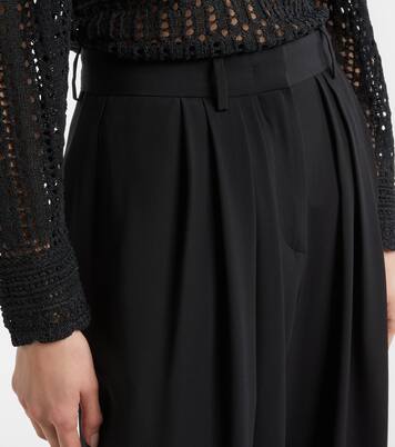 Janice high-rise crêpe wide-leg pants | Isabel Marant