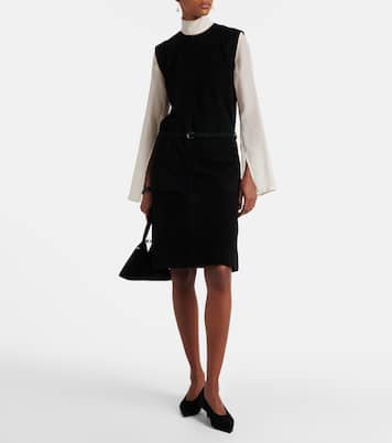 스웨이드 미디 스커트 | Toteme