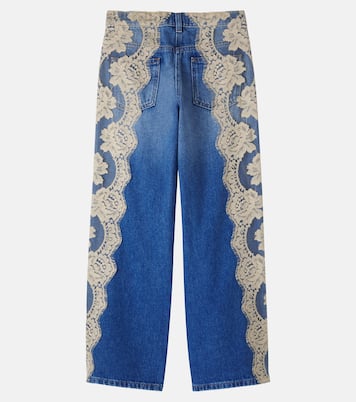 Jeans rectos con encaje | Dolce&Gabbana Kids