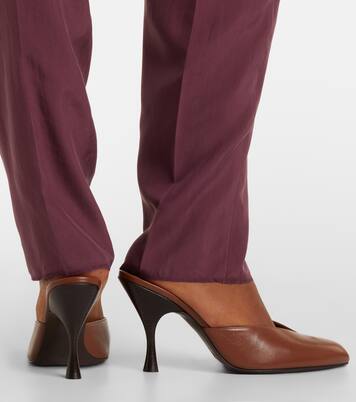 Sitting Pretty leather mules | Herbert Levine