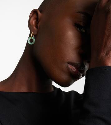 Ohrringe aus 14kt Gelbgold (585/1000) mit Jade | Mateo