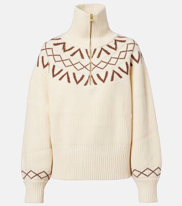 Sigrid ribbed-knit half-zip sweater | Varley