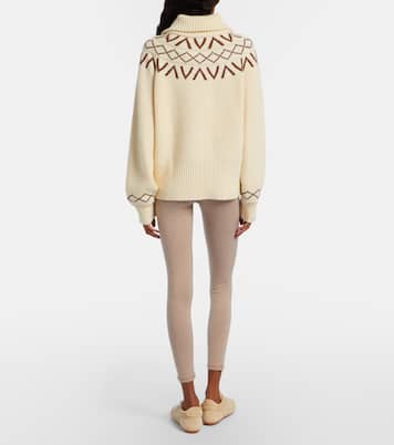 Sigrid ribbed-knit half-zip sweater | Varley